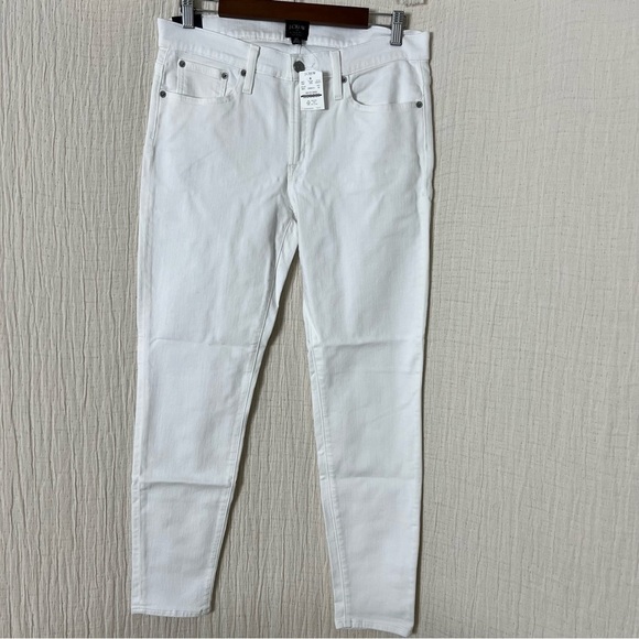 J. Crew Factory White stovepipe mid rise skinny jean in signature stretch+ 30 - Picture 7 of 9